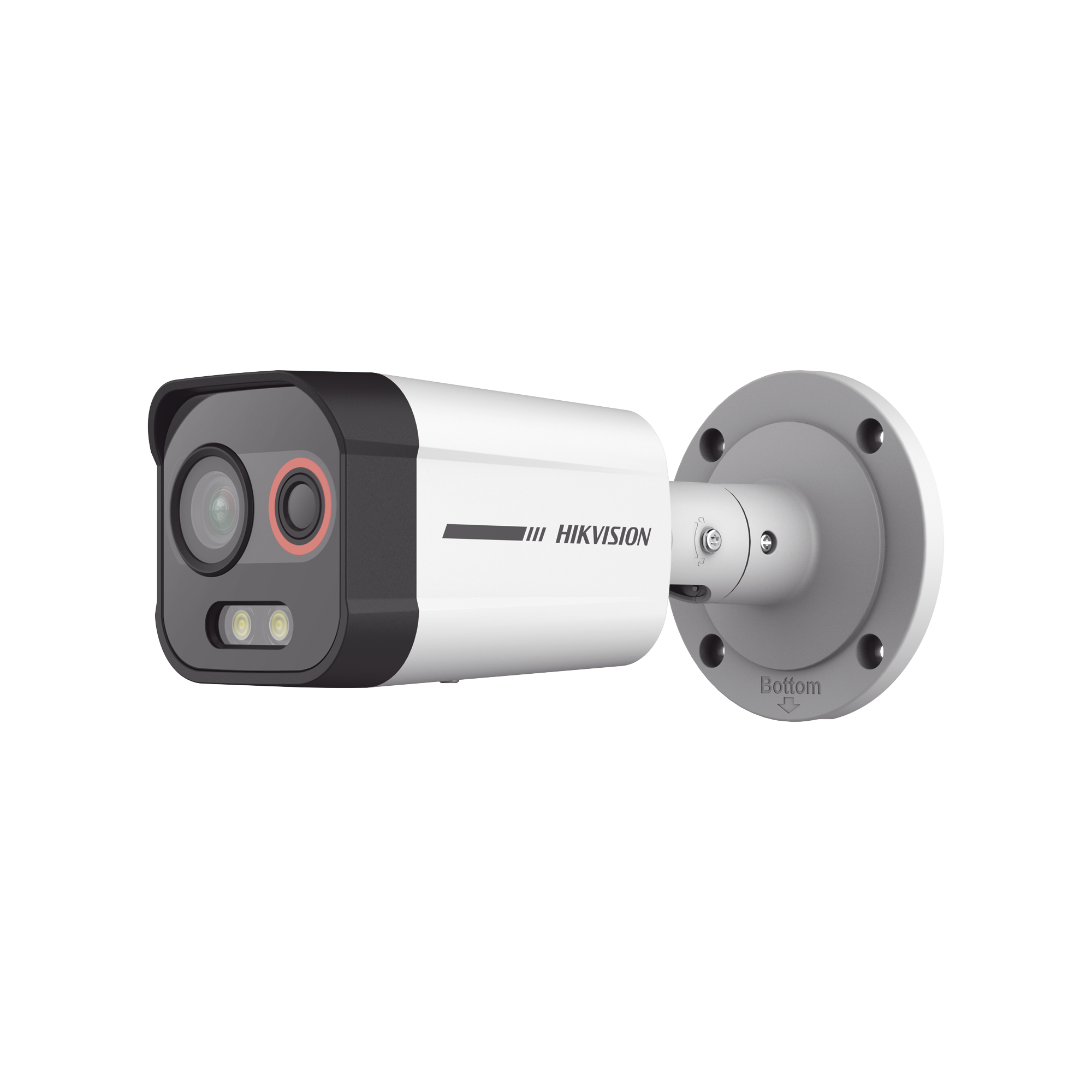 DS-2TD2608-1/QA/FP|Bala IP Dual / Térmica 2.6 mm (96 x 72) / Óptico 6 mm (4 Megapixel) / Detección de Intrusión por VCA 30 mts /30 mts Luz Blanca / Exterior IP67 / PoE / Sirena y Luz Intermitente Integrada / Micro SD / ColorVu y ACUSENSE